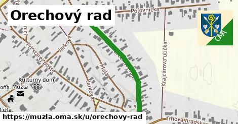 Orechový rad, Mužla