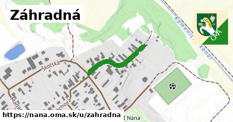 ilustrácia k Záhradná, Nána - 225 m