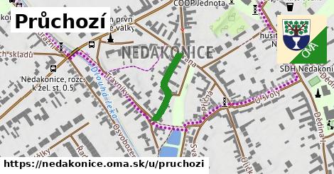 Průchozí, Nedakonice