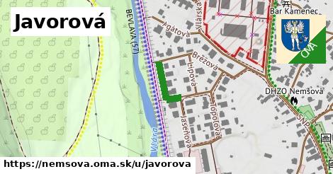 Javorová, Nemšová