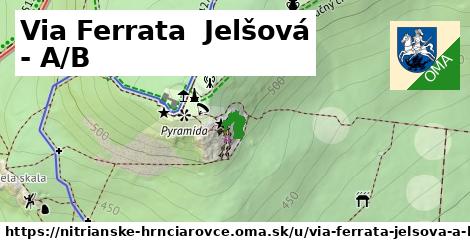 Via Ferrata  Jelšová - A/B, Nitrianske Hrnčiarovce