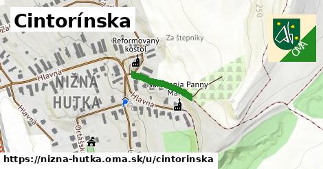 Cintorínska, Nižná Hutka