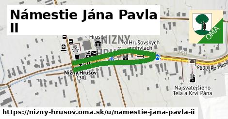 Námestie Jána Pavla II, Nižný Hrušov