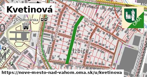 ilustrácia k Kvetinová, Nové Mesto nad Váhom - 254 m