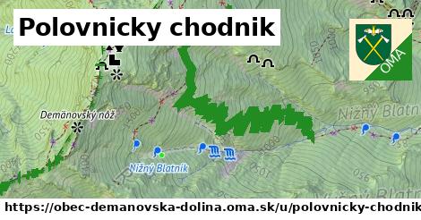 ilustrácia k Polovnicky chodnik, obec Demänovská Dolina - 2,3 km