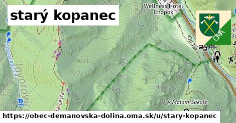 ilustrácia k starý kopanec, obec Demänovská Dolina - 405 m