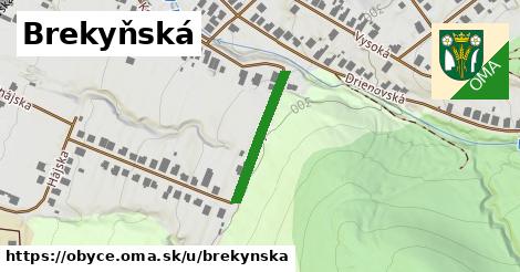 ilustrácia k Brekyňská, Obyce - 201 m