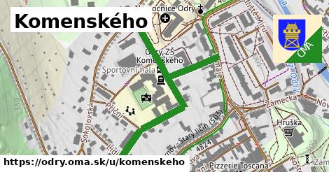 Komenského, Odry