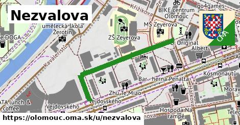 ilustrácia k Nezvalova, Olomouc - 386 m