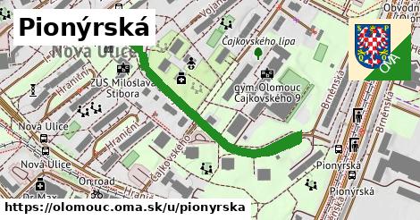 ilustrácia k Pionýrská, Olomouc - 534 m