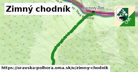 ilustrácia k Zimný chodník, Oravská Polhora - 408 m