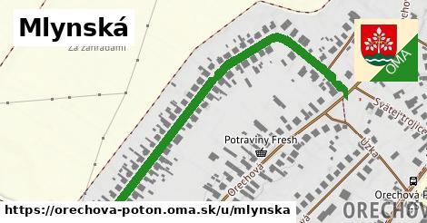ilustrácia k Mlynská, Orechová Potôň - 654 m
