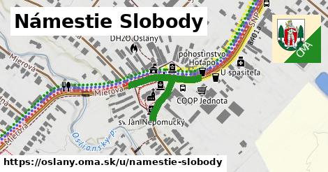 Námestie Slobody, Oslany