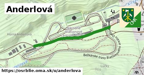 Anderlová, Osrblie