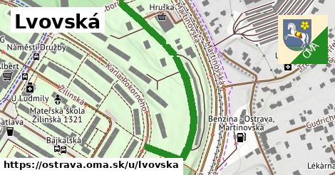 ilustrácia k Lvovská, Ostrava - 492 m