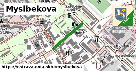 ilustrácia k Myslbekova, Ostrava - 200 m