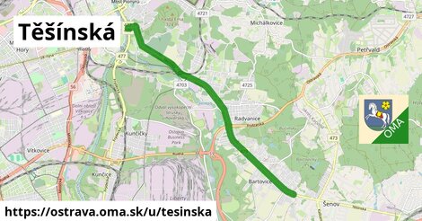 ilustrácia k Těšínská, Ostrava - 7,1 km