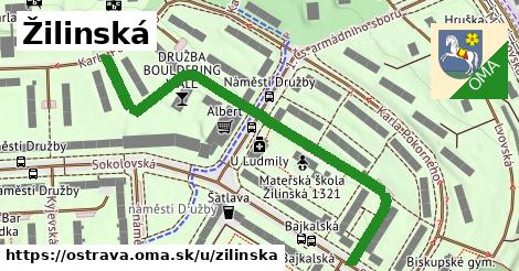 ilustrácia k Žilinská, Ostrava - 617 m