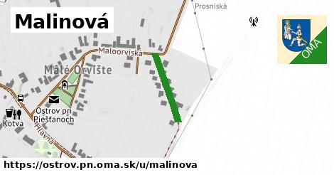 ilustrácia k Malinová, Ostrov, okres PN - 159 m