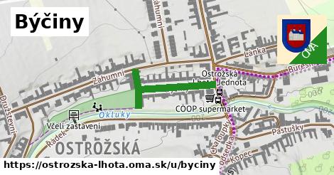 ilustrácia k Býčiny, Ostrožská Lhota - 258 m