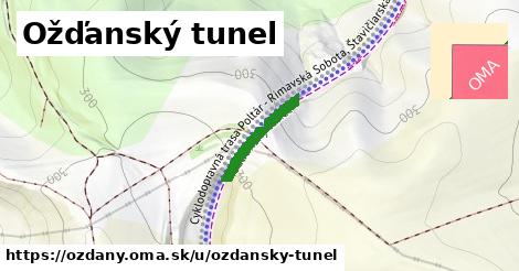 ilustrácia k Ožďanský tunel, Ožďany - 152 m
