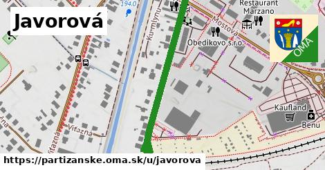 Javorová, Partizánske