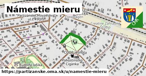 Námestie mieru, Partizánske