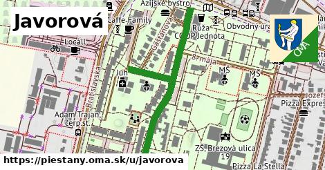 Javorová, Piešťany