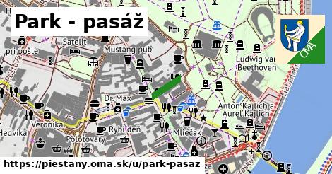 ilustrácia k Park - pasáž, Piešťany - 75 m