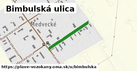 Bimbulská ulica, Plavé Vozokany