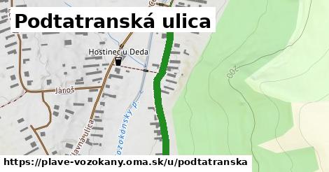 Podtatranská ulica, Plavé Vozokany