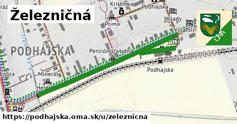 ilustrácia k Železničná, Podhájska - 610 m