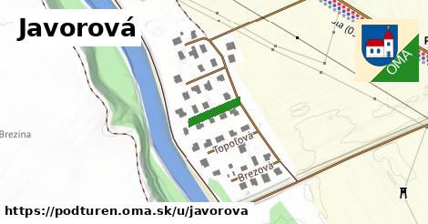 Javorová, Podtureň