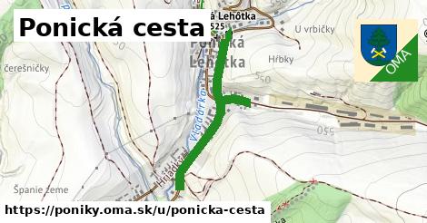 ilustrácia k Ponická cesta, Poniky - 0,71 km