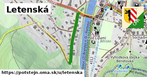 ilustrácia k Letenská, Potštejn - 260 m