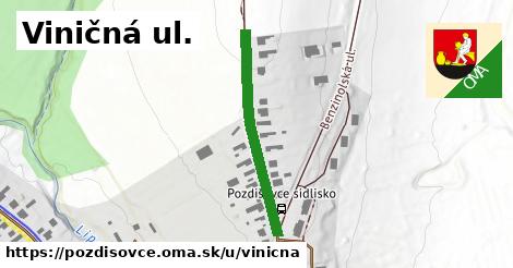 ilustrácia k Viničná ul., Pozdišovce - 303 m