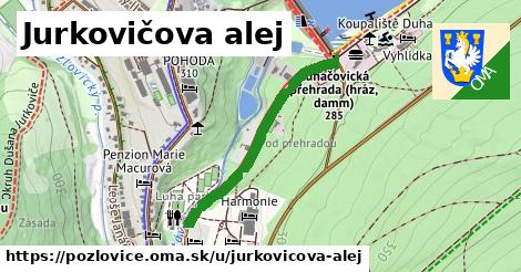 ilustrácia k Jurkovičova alej, Pozlovice - 654 m