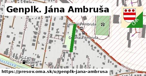 ilustrácia k Genplk. Jána Ambruša, Prešov - 142 m