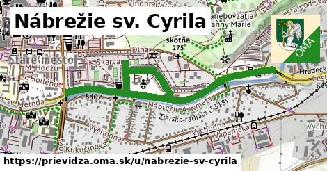 ilustrácia k Nábrežie sv. Cyrila, Prievidza - 1,42 km