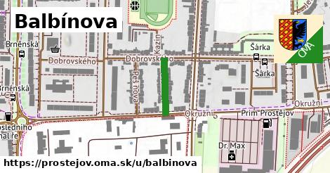 Balbínova, Prostějov