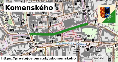 Komenského, Prostějov