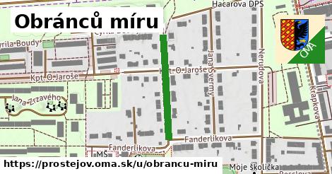 Obránců míru, Prostějov