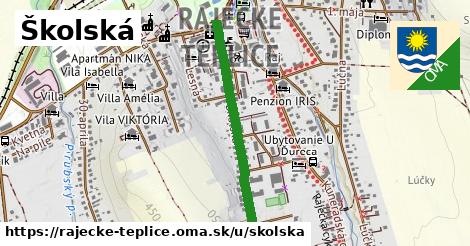 Školská, Rajecké Teplice