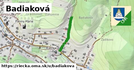 Badiaková, Riečka