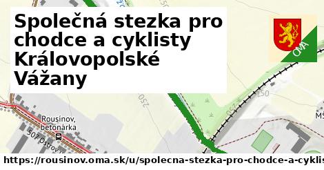 ilustrácia k Společná stezka pro chodce a cyklisty Královopolské Vážany, Rousínov - 577 m