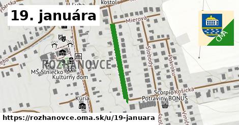 19. januára, Rozhanovce