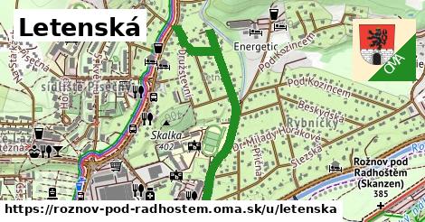 ilustrácia k Letenská, Rožnov pod Radhoštěm - 0,94 km