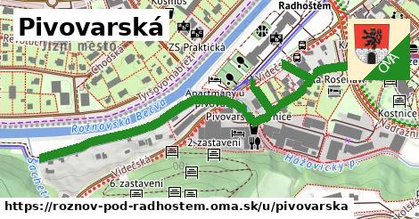 ilustrácia k Pivovarská, Rožnov pod Radhoštěm - 0,74 km