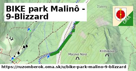 ilustrácia k BIKE park Malinô - 9-Blizzard, Ružomberok - 2,0 km