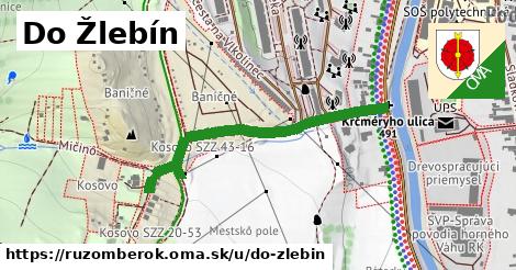 ilustrácia k Do Žlebín, Ružomberok - 417 m